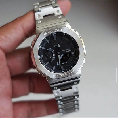 2100- Full Metal - Silver Black